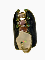 Load image into Gallery viewer, Fire Opal Studded Pink Tourmaline