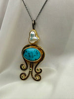 Load image into Gallery viewer, Pearl Dropped Turquoise