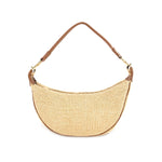 Load image into Gallery viewer, Half Moon Straw Bag