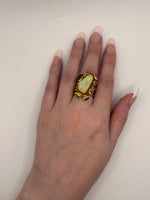 Load image into Gallery viewer, Fire Opal w Amethyst, Pink & Blue Sapphire & Green Tourmaline