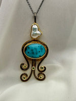 Load image into Gallery viewer, Pearl Dropped Turquoise