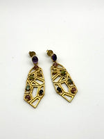 Load image into Gallery viewer, Geometric Stone Dangles