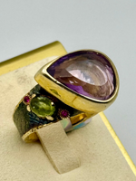 Load image into Gallery viewer, Amethyst Lover Signature Ring