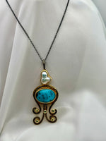 Load image into Gallery viewer, Pearl Dropped Turquoise