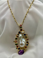 Load image into Gallery viewer, Ovalicious! Baroque Pearl Pendant