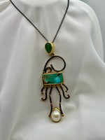 Load image into Gallery viewer, Turquoise & Pearl Captured