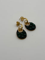 Load image into Gallery viewer, Jade Dangle Hoops