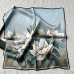 Load image into Gallery viewer, Southern Magnolia Silk Scarf