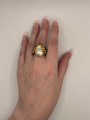 Pearl Ring to Match Cuff & Necklace